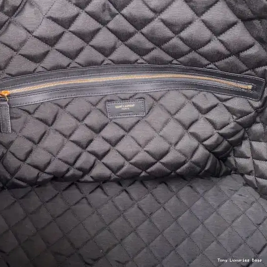 Tony Luxuries ES QUILTED TRAVEL YSL IN GIANT BAG LEATHER 0530
